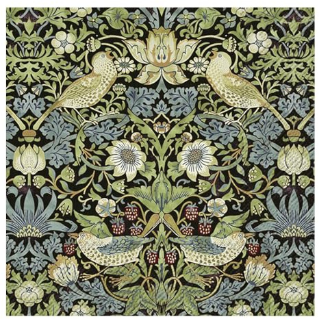 Strawberry Thief William Morris (V&A) Black IHR Paper Table Napkins 33 cm Square 3 ply Lunch Napkins