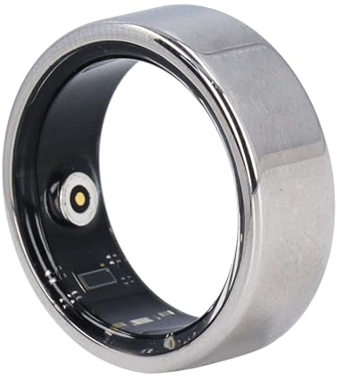 Cuifati Smart Ring Fitness-Tracker für Männer und Frauen, IP68 Wasserdichter Gesundheits-Tracker-Ring, Tragbares Schlaf-Tracking, 24-Stunden-Herzfrequenzüberwachung, (#6)