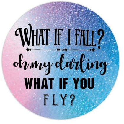 Étiquettes autocollantes avec citation « Oh But My Darling What If You Fly » pour ordinateur portable, enveloppes, bocaux, bouteilles d'eau, sacs à friandises, décoration de mariage, Noël, fêtes,