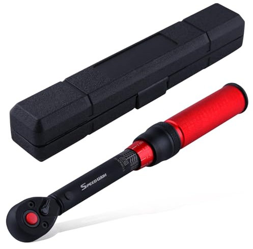 SPEEDWOX 1/4 Drive Adjustable Click Torque Wrench 5-25 Nm Dual-Direction Reversible Torque Wrench with Quick Release Head for Bike, Motorcycle and Car Repair