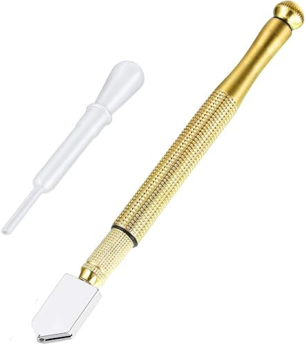Tagliavetro Professionale Taglia Bottiglie Di Vetro Punta Di Diamante Coltello Strumento Taglierina Finestra Manuale Strumento Tagliavetro Con Punta In Metallo Duro Per Specchi E Vetro 16.5cm