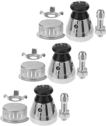 HOLIDYOYO Pressure Cooker Relief Jigger Valve Replacement Set Aluminum Alloy Safety Exhaust Valves Compatible Pressure Cookers 12pcs Kit for Kitchen Accessories