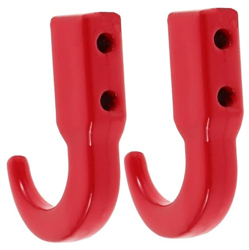 Toyvian Rc Car Tow Hook Metal Trailer Hooks 2pcs Set for Rc Crawler Model Modification Accessories Compatible with Small Car Toys and Towing Scenarios