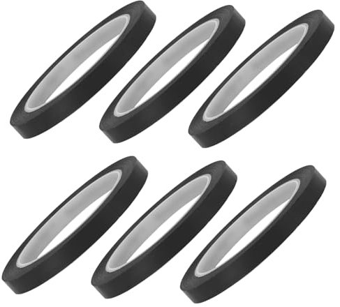 OSALADI 6 Rollos De Cinta Aislante Resistente A Altas Temperaturas Lavable para Pizarra Blanca Borrable En Seco Fina Y Móvil para Pizarra Blanca