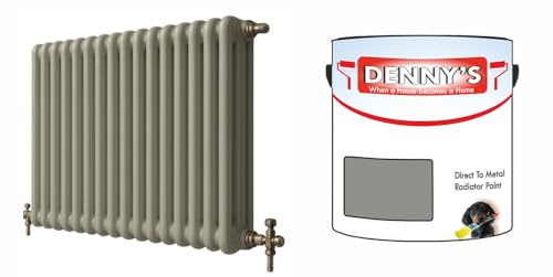SCOOBYS PAINTS BACK IN THE MIX Direct to Metal Radiator Paint, Heat Resistant, 250ml, Brush-On Application Metallic and solid Colours (Mouse Grey)