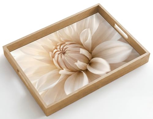 OnlyWow© Serving Tray Decorative Platter Trays For Food Breakfast Drinks