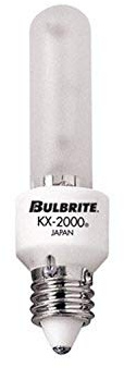 Bulbrite 861347 Mini-Candelabra Screw Base (E11) Light Bulb, 40 Watt, Frost, 2-Pack