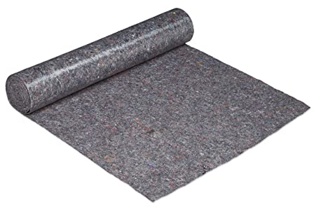Relaxdays Malervlies, Abdeckvlies Rolle, 1 m x 25 m = 25m², rutschfest, wasserabweisend, 270g/m², Streichen, Umzug, grau