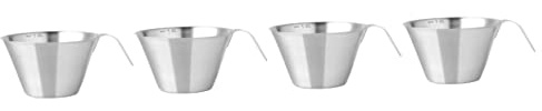 Zerodeko 4pièces Tasse à Mesurer Acier Inoxydable Pour Café Gobelet Extraction Pratique Pour Espresso Préparations De Café