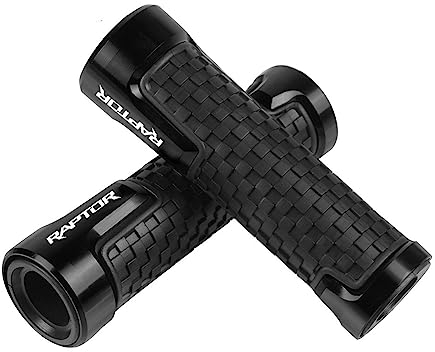 WINVOX 7/8''22mm Motorrad CNC Zubehör Lenker Griff Enden Griff Bar Griffe Für Yamaha YFM125 / 350/700 / 90 Raptor(Black)