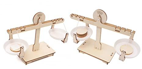 NUOBESTY 2satz Holzwaage Diy Spielzeugwaage Zum Lernen Gewichtswaage Aus Holz Für Junge Mädchen Holzwaage Zum Balancieren Und Entdecken