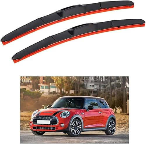 HESTAY Auto Scheibenwischer für Mini Cooper Hatchback F56 19+18 2014-2017, HD Leiser Scheibenwischer Ohne Knochen
