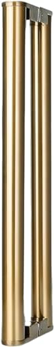 HACSYP Vordertürgriff, moderner Glastür-Zugknopf, Edelstahl-Push-Pull-Scheunentürgriff, for Dusche/Holz/Glas/Büro/Laden/Ladentür (Color : Rose Gold, Size : 123cm/48 3/8)