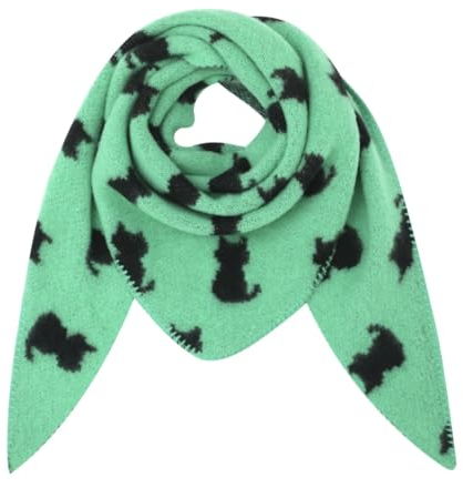 FASHION YOU WANT XXL Schal flauschig schal-tuch damen dicker dreieckstuch groß Wolle KATZE Farben kuschelig (grün)