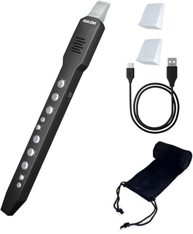 MelWinForee Electric Saxophone: Digital Wind Instrument Set with MIDI Connectivity, 10 Musical Tones, Bluetooth MIDI, and Rechargeable Battery - Ideal for Beginners and Professionals, EWI Instrument