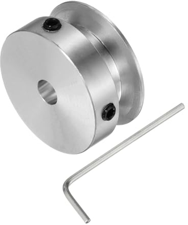 Kozelo Remskiva - [6 mm hål x yttre diameter 30 mm] V-styrremskiva i aluminiumlegering för 6 mm runda Pu rem för många överföringsprojekt