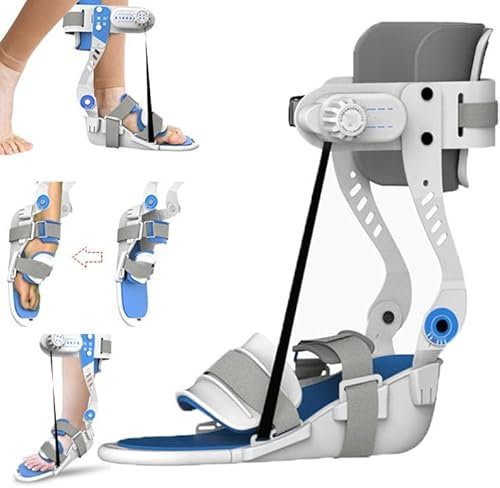 Trainer Zur Knöchelrehabilitation – Einstellbare 75°-Korrekturstärke, Mechanisch Stabile Struktur – Orthopädische Knöchelausrüstung Mit Winkelplatte, Für Fallfuß,Right