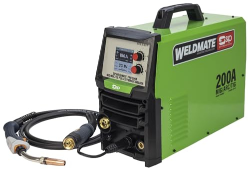 SIP WELDMATE PRO MIG Welder 230V 200A 4-in-1 MIG/ARC/TIG Pulse Synergic Inverter Welding Machine