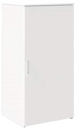 vidaXL Förvaringsskåp vit 50x45x103,5 cm konstruerat trä, sideboardskåp, affärsmöbler, arkivskåp, skrivbordsskåp, kontorsskåp, tippskydd