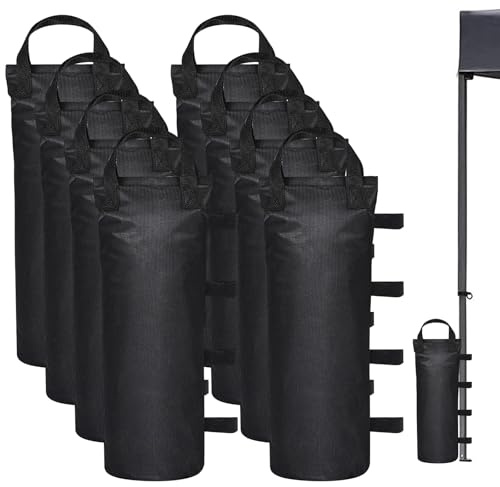 Gewichte für Pavillon, 8 Stück Pavillon Gewichte, Verdicken Sandsack Beschwerung 50x20cm Pavillon Sandsäcke, Sandsäcke zum Befüllen Beschweren, Sandsäcke zum Beschweren für Pavillon Garten Strand Zelt