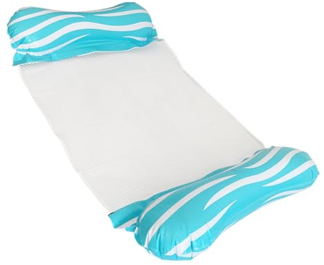 Wasser-Hängematte, kompakt, aufblasbar, Wasserfloss, bequemer Liegestuhl, einfache Lagerung und Transport, schnell aufblasbar, 120 x 70 cm, ideal für Erwachsene und Kinder