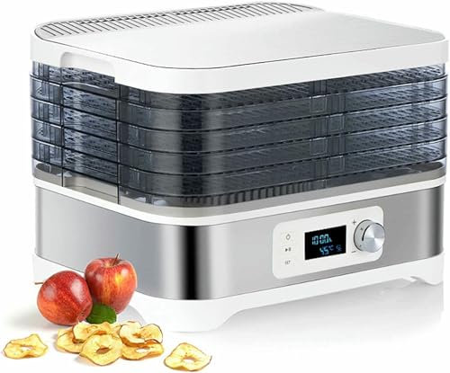 XSDAJSD Séchoir Alimentaire, déshydrateur Alimentaire Domestique, séchoir en Acier Inoxydable, séchoir à air électrique, séchage de Fruits, de Viande et de Fruits