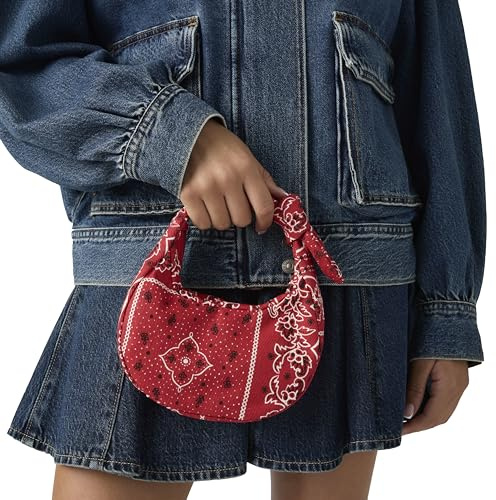 Levi's Damen Baby Brooklyn Mini-Handtasche, Knotenhenkel aus 100% Baumwolle