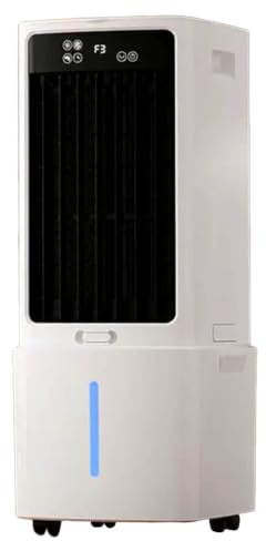 Windowless Portable Air Conditioners 9L Evaporative Air Cooler LED Display Portable Cooling Fan Air Purifier 3 Speeds 90°Oscillating 8H Timer Cooling AC Unit Humidifier for Home Office Bedro