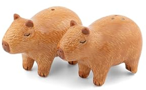 Capybara Salt & Pepper Shakers - Salt and Pepper Set Decorative Kitchen Accessories for Dining Table Accessories Home Decor Styling Unique House Gifts and Table Decorations