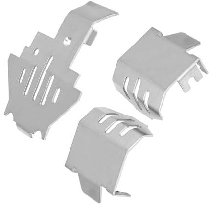 ERYUE Placa de Armadura de Chasis Acero Inoxidable 5 Piezas para Automóvil -4 82056-4 RC, Mano Obra Fina y Apariencia Exquisita, Protege contra Rasguños