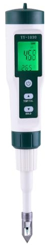 Misuratore PH per alimenti - Tester con sonda di precisione digitale, risoluzione 0,01, analizzatore di campioni di liquidi solidi 23x4,2x4,2 cm, strumento da laboratorio da cucina | Misurazione
