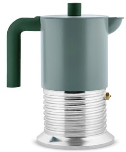Alessi Caffettiera espresso Vite 6 tazze verde – design iconico per induzione