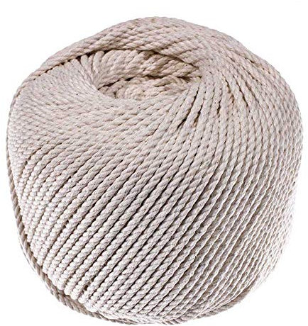 Cable de 3 hebras de algodón – línea Mason, línea de tiza, cuerda de seine – sujeta los nudos de forma segura