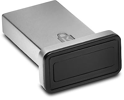 Kensington, clé USB à empreintes digitales VeriMark™ avec technologie Match-in-Sensor, authentification FIDO2 et sécurité biométrique avancée pour entreprise. ‎K64704EU