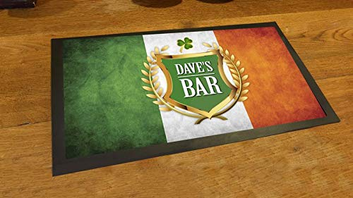 Artylicious Tapis de comptoir personnalisé Motif Drapeau Irlandais