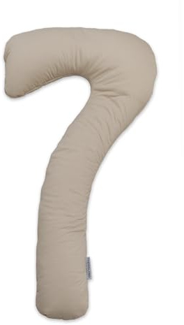 Theraline my7 Seitenschläferkissen mit Bezug, waschbar 60°C, Stillkissen & Lagerungskissen ergonomisch mit integriertem Kopfkissen, Kissen für Seitenschläfer mit wattiertem Bezug für mehr Komfort