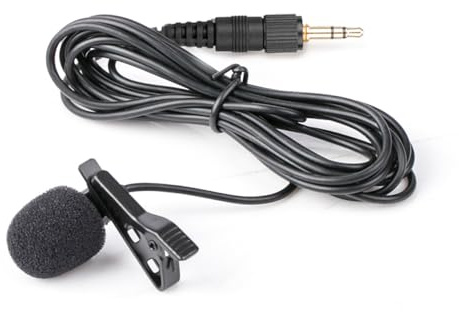 Saramonic SR-UM10-M1 | Replacement Lavalier Mic with Locking 1/8 Male Transmitters