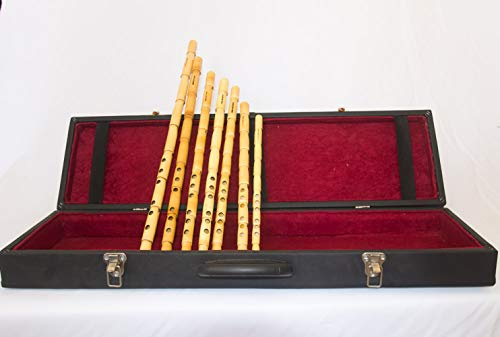 Professionelles arabisches Nay ney Komplettes Set mit 7 Flöten Ahmad Abd El Ghani + Hartschalenkoffer mit Hartschalenkoffer