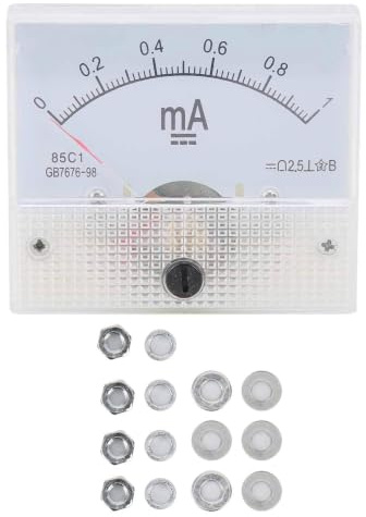 Amperometro Analogico 85C1 DC 0~1MA Rettangolare Pannello Puntatore Tester Amperometrico DC Amperometro Misuratore di corrente