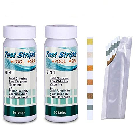 Kit Analisi Acqua Piscina Test Rapido 5 misurazioni di Acqua Striscie