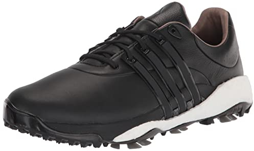 adidas TOUR360 22 Herrskor Golfskor, Core svart/röd, 43 EU