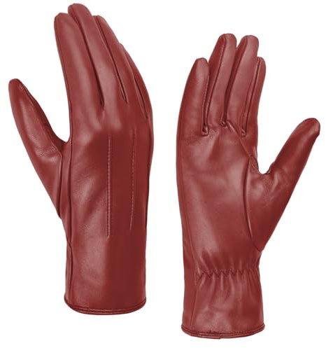Harssidanzar Damen Winter Warm Handschuhe Touchscreen Vintage GL017EU