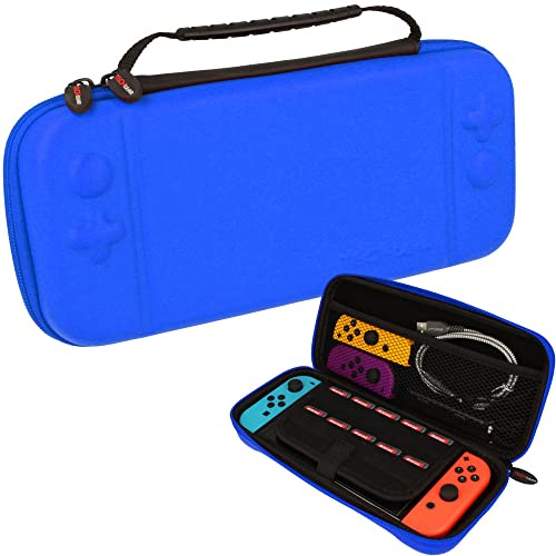 TECHGEAR Nintendo Switch / Switch OLED Hard Protective Carry Travel & Storage Case Cover - for Switch + Joy-Con Controllers + Game Cards + Accessories