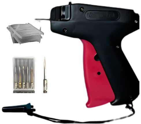 hifrom etikettpistol etikett pistol med 5 ersättningsnålar och 5 000 häftapparater häftpistol etikettmaskin för etiketter pris märke märke hatt kläder, svart