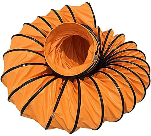 Flexibler PVC-Luftleitungsschlauch 5M/10M Tragbarer-PVC-Lüftungskanal Flexibler Lüfter Lufttransportschlauch Durchmesser 200/300/400/500/600 MM Belüftungsschlauch für Heizgebläse,5M-diam:300mm