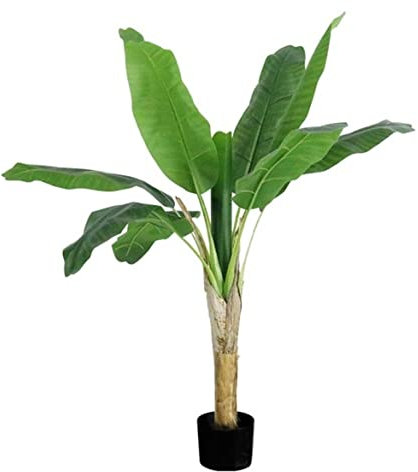 RUTAVM Alberi Artificiali Banano Artificiale Grandi Piante Tropicali Foglie Finte Plastica Foglie di Monstera Musa Albero per Soggiorno Camera da Letto Albero Artificiale (Size : 120cm)