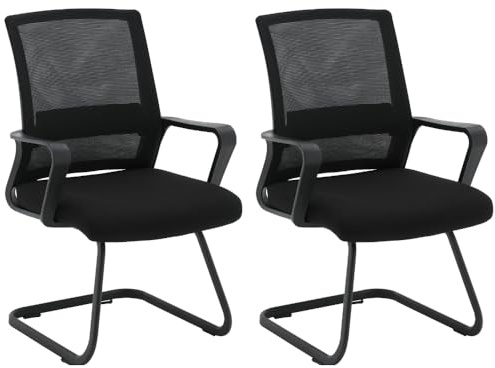 ZIK - 2 Besucherstuhl mit Armlehne Bequeme und Atmungsaktive, Besucher- & Konferenzstühle Perfekt für den Empfang von Gästen und Kunden, für Besprechungsräume, Wartezimmerstühle für Büros