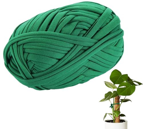 Garden String, Soft Green Garden Plant Ties, Garden Twine, Stretchy Garden Twine String Heavy Duty Rope String, Thick Twine String for Climbing Plants, Tomatoes