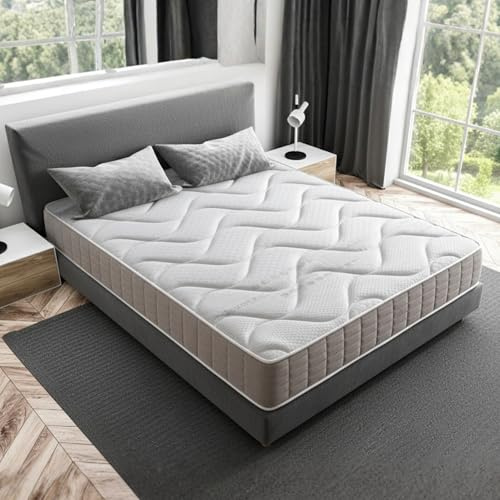 MOISURY® Colchón 150 x 200 Viscoelástico VISCOGEL 30cm Grosor- Firmeza Alta con Multizonas de Descanso y Sistema Bio Essence Antihongos, Antiácaros y Antibacterias - AirSupport y Tejido Stretch 3D