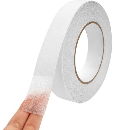 Antirutsch Klebeband, 2.5cm X 10m Rutschfestes klebeband treppe, Hoher Grip Anti Rutsch Klebeband, Griptape Treppe Farblos, Wasserdicht Anti Slip Tape, für Treppe Schritte Bad Drinnen und Draußen